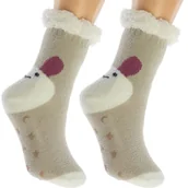 Skarpetki dla dzieci - Skarpetki Dziecięce Grube Zimowe Rozmiar 28-31 Antypoślizgowe - miniaturka - grafika 1