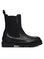 Botki damskie - Patrizia Pepe Sztyblety 8Y0136 L005 Czarny - miniaturka - grafika 1