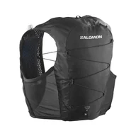 Plecaki - Kamizelka biegowa z dwoma bidonami Salomon Active Skin 8 black - L - miniaturka - grafika 1
