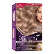 Farby do włosów i szampony koloryzujące - Wella Color Perfect 7, farba do włosów, 8/18 świet perłowy jasny blond, 50ml - miniaturka - grafika 1