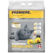 Żwirek dla kotów - PREMIERE Excellent o zapachu porannej świeżości, żwirek zbrylający 12 kg - miniaturka - grafika 1