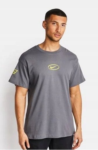 Koszulka Męska szara T- shirt Nike Sportswear Central HJ3969-021 r. L