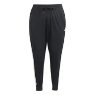 Spodnie rowerowe - adidas Kobiety ESSENTIALS 3-STRIPES JOGGER PANTS (PLUS SIZE), black/white, XXL Plus - miniaturka - grafika 1