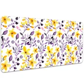 Podkładki na biurko - Mata ochronna na blat Abstrakcyjne kwiaty 100x50 cm, Dywanomat - miniaturka - grafika 1