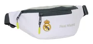 Torby męskie - Safta REAL MADRID EQUIPATION 25/26 - saszetka biodrowa z zewnętrzną kieszenią, idealna dla młodzieży i dzieci w różnym wieku, wygodna i wszechstronna, jakość i wytrzymałość, 23 x 9 x 12 cm, biała, M - miniaturka - grafika 1