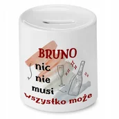 Skarbonki - Skarbonka Dla Bruna na Urodziny Imieniny Prezent z Nadrukiem ze Zdjęciem - miniaturka - grafika 1