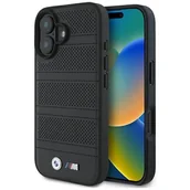 Etui i futerały do telefonów - BMW BMHMP16S23PUSPK iPhone 16 6.1" czarny/black hardcase M Perforated And Stitched Line MagSafe - miniaturka - grafika 1