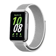 Akcesoria do smartwatchy - opaska pasek bransoleta NYLON Samsung Galaxy FIT 3 biała - miniaturka - grafika 1