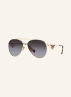 Okulary przeciwsłoneczne - Prada Okulary Przeciwsłoneczne Pr 73zs gold - miniaturka - grafika 1