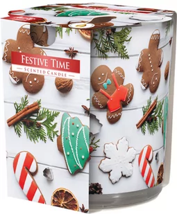 Bispol świeca zapachowa w szkle Festive Time - Świece - miniaturka - grafika 1