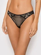 Majtki damskie - Maison Lejaby Stringi Sin 19162 Czarny - miniaturka - grafika 1