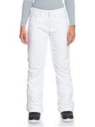 Spodnie damskie - ROXY Długie spodnie damskie białe M - miniaturka - grafika 1
