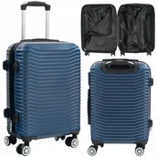 Walizki - KABINOWA WALIZKA PODRÓŻNA na KÓŁKACH 34 L BAGAŻ PODRĘCZNY ABS do SAMOLOTU - miniaturka - grafika 1