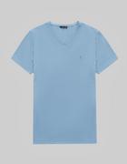 Koszulki męskie - Borgio T-shirt męski colli błękit - miniaturka - grafika 1