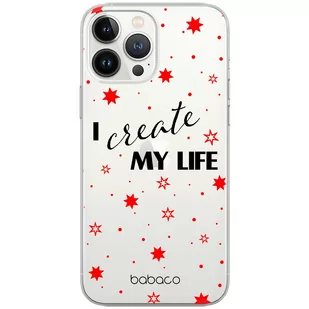 Etui Babaco dedykowane do Iphone 7 PLUS/ 8 PLUS, wzór: Positive vibes 006 Etui częściowo przeźroczyste, oryginalne i oficjalnie licencjonowane - Etui i futerały do telefonów - miniaturka - grafika 1