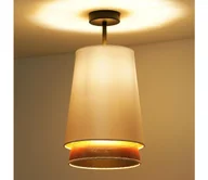 Lampy sufitowe - Duolla - Żyrandol natynkowy BELL SHINY 1xE27/15W/230V śr. 25 cm biały/miedziany - miniaturka - grafika 1