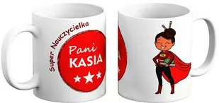 Kubek na Dzień Nauczyciela - Super Nauczycielka - Podaj imię - Gadżety dla niej i dla niego - miniaturka - grafika 1