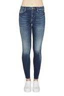 Spodnie damskie - Armani Exchange J01 dżinsy damskie Super Skinny, Ciemnoniebieski sprany, 29 - miniaturka - grafika 1