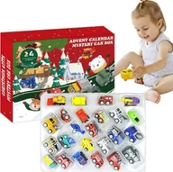 Samochody i pojazdy dla dzieci - RoGer Christmas Advent Calendar with Toy Cars 24pcs. - miniaturka - grafika 1