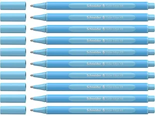 Schneider 152230 Slider Edge Pastelowe długopisy XB (trójkątne długopisy o szerokości kreski XB) 10 sztuk baby blue - Długopisy - miniaturka - grafika 1