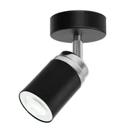 Lampy sufitowe - Luminex Spot Reno black/chrome 1 5145 - miniaturka - grafika 1