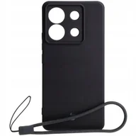 Etui i futerały do telefonów - Etui Bizon Case Silicone Sq do Xiaomi Poco X6 / Xiaomi Redmi Note 13 Pro 5G, czarne - miniaturka - grafika 1