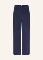 Spodnie damskie - Ichi Spodnie Marlena Ihkate Ze Sztruksu blau - ICHI - miniaturka - grafika 1