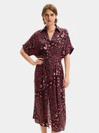 Sukienki - Desigual Sukienka koszulowa Candela 24SWVW41 Czarny Loose Fit - miniaturka - grafika 1