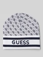 Czapki damskie - Czapka z dzianiny z wyhaftowanym logo model ‘SEVYN’ - miniaturka - grafika 1