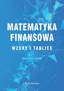 CeDeWu Matematyka finansowa Wzory i tablice - Finanse, księgowość, bankowość - miniaturka - grafika 1