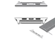 Pozostałe akcesoria do telefonów - Adapter zapięcie do paska Alogy do Apple Watch 38/40/41mm Srebrny - miniaturka - grafika 1