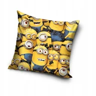 Poszewki na poduszki - Poduszka i poszewka dziecięca MINIONKI welwetowa pluszowa 40x40 MINIONEK - miniaturka - grafika 1