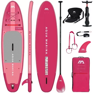 Deska Sup Aqua Marina Coral Raspberry + Siedzisko - Deski SUP i akcesoria - miniaturka - grafika 1