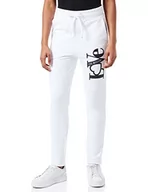 Spodnie damskie - Love Moschino Damskie spodnie dresowe o luźnym kroju, Optyczny biały, 38 - miniaturka - grafika 1
