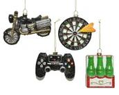 Bombki - Bombka Na Choinkę Motor Piwo Rzutki Świąteczna - miniaturka - grafika 1