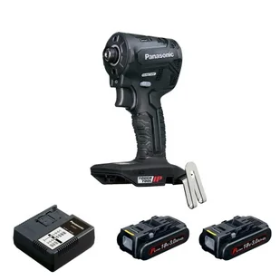 Panasonic EY1PD1 + ładowarka + 2 x aku 18 V / 3,0 Ah - Klucze udarowe - miniaturka - grafika 1
