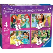 Puzzle - Ravensburger puzzle Księżniczki Disneya, 4w1 - miniaturka - grafika 1