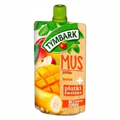 Desery dla dzieci - Mus Jabłko Mango Banan + Płatki Owsiane Tymbark 100g CTYM.9110 - miniaturka - grafika 1