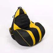 Pufy i podnóżki - Puf gamingowy GAMEBAGOS żółty - miniaturka - grafika 1