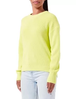 Swetry damskie - JACK & JONES Damski sweter Jxmila Twist Crew Neck Knit Noos, Limeade, S - grafika 1