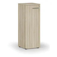 Szafy biurowe - Szafa biurowa niska z drzwiami PRIMO WOOD, 1087 x 400 x 420 mm, dąb naturalny - miniaturka - grafika 1