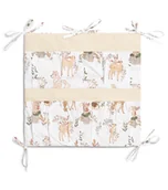 Organizery na łóżeczko - Sensillo, organizer organizer na łóżko wilk i przyjaciele beżowy - miniaturka - grafika 1