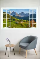 Naklejki na ścianę - Naklejka Okno 3D: Górska Łąka - miniaturka - grafika 1
