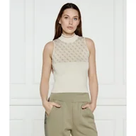 Koszulki i topy damskie - GUESS Top LISE Slim Fit - miniaturka - grafika 1