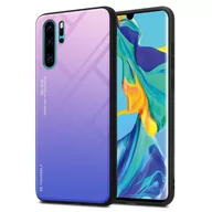 Etui i futerały do telefonów - Pokrowiec Do Huawei P30 PRO Etui w RÓŻOWO - NIEBIESKI TPU Obudowa Case Cover Plecki Ochronny Cadorabo - miniaturka - grafika 1