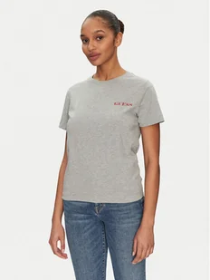 Guess T-Shirt W5RI04 I3Z14 Szary Regular Fit - Koszulki i topy damskie - miniaturka - grafika 1