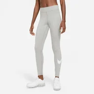 Legginsy - Damskie Legginsy NIKE W NSW ESSNTL GX MR LGGNG SWSH CZ8530-063 – Szary - miniaturka - grafika 1