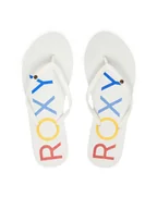 Klapki i japonki damskie - Roxy Japonki ARJL100876 Biały - miniaturka - grafika 1