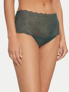 Chantelle Figi klasyczne z wysokim stanem Soft Stretch C11G80 Zielony - Majtki damskie - miniaturka - grafika 1