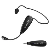Akcesoria fotograficzne - Kimafun Mikrofon nagłowny bezprzewodowy KM-G100-1 - miniaturka - grafika 1